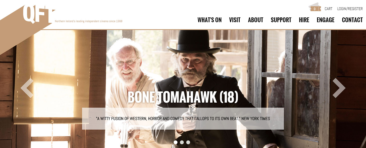 Queens Film Theatre Website